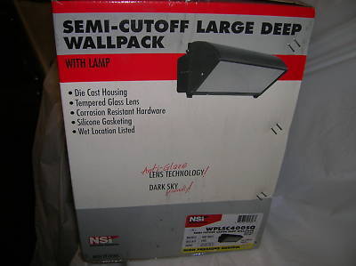 Semi-cutoff large wallpack 400 watt hps quad volt