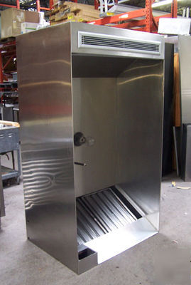 Stainless steel exhaust hood w/ make-up air 40