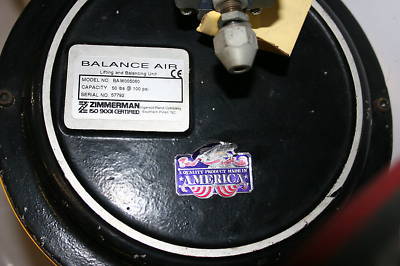 Zimmerman ba W005060 pneumatic air balancer