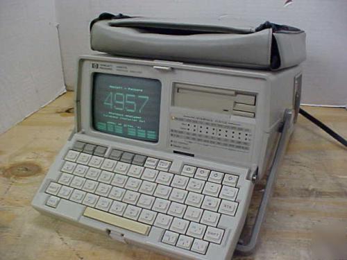 Hp 4957A protocol analyzer powered on