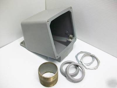 Hubbell BB10001W pin&sleeve back box 100/125 amp 1-1/2