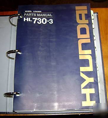 Hyundai HL730-3 wheel loader parts catalog manual book