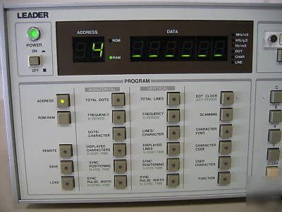 Leader 1603A programmable video generator