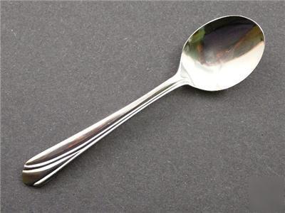 New 12 stainless steel sundae spoons - rainbow pattern 
