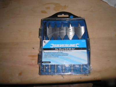 Silverline 6PCE flat wood bit set