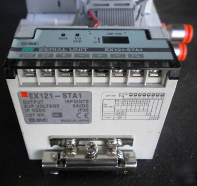 Smc valves SY3140-5FU & EX121-STA1 controller manifold