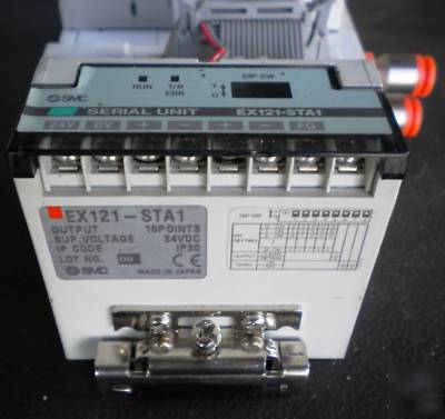 Smc valves SY3140-5FU & EX121-STA1 controller manifold
