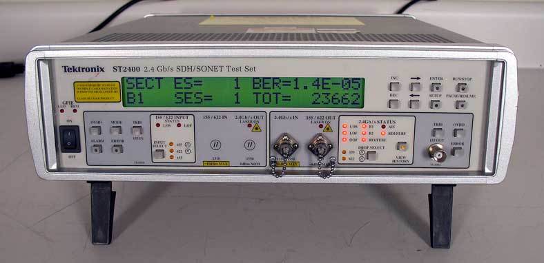 Tektronix ST2400 stm-16 2.4 gb sdh/sonet test set clean