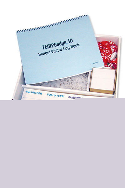 Temporary visitor badges - school solution kit 09050