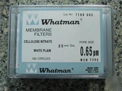 New whatman 1.2Âµm 50MM wcn white plain membrane filters 