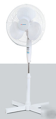 Oscillating height adjustable pedestal fan telescopic