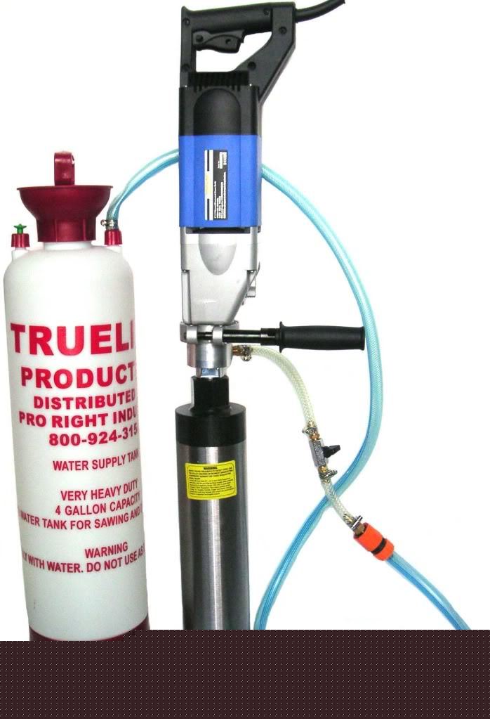 3 speed hand-held core drill w/ diamond core bit
