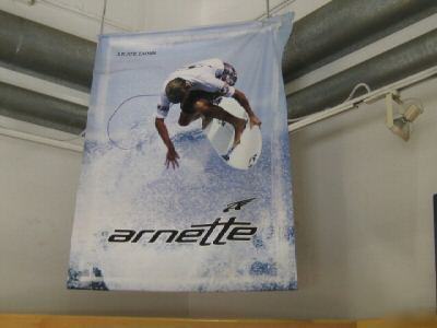 Arnette sunglasses store display banner bruce irons