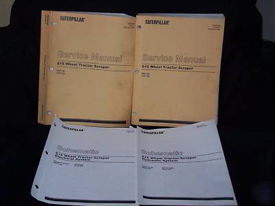 Caterpillar service manual 615 wheel tractor scraper