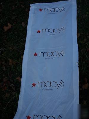 New lot of 50 huge white plastic logo garmet bags 