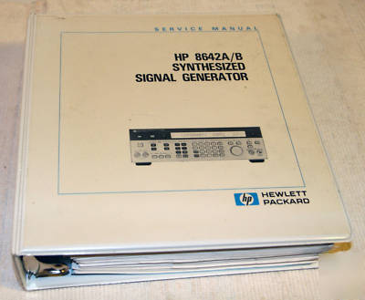 Hp 8642A 8642B sig gen service manual vol 3 & 4