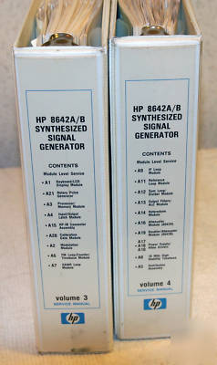 Hp 8642A 8642B sig gen service manual vol 3 & 4