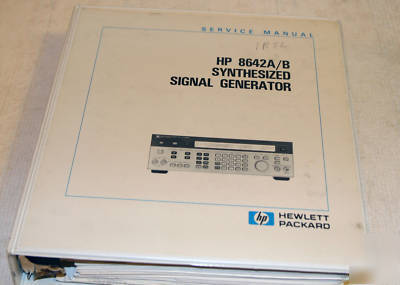 Hp 8642A 8642B sig gen service manual vol 3 & 4