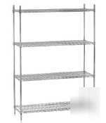 Advance tabco shelving unit epoxy 74IN x 14IN x 48IN