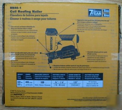 Bostitch stanley coil roofing nailer gun Â¾ - 1 Â¾â€ 