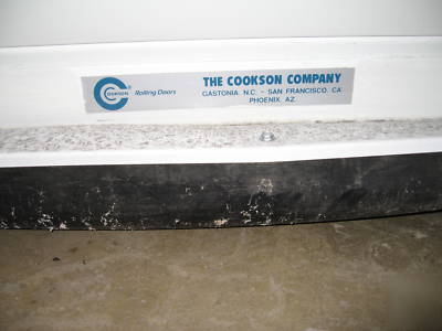Cookson company overhead coiling door qty 2 10X10