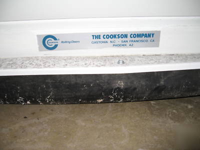 Cookson company overhead coiling door qty 2 10X10