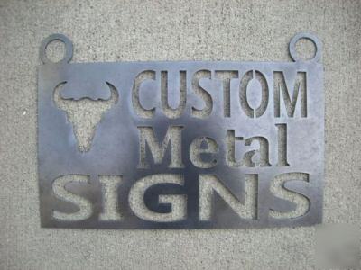 Custom metal sign made-to-order w/logo or your design 