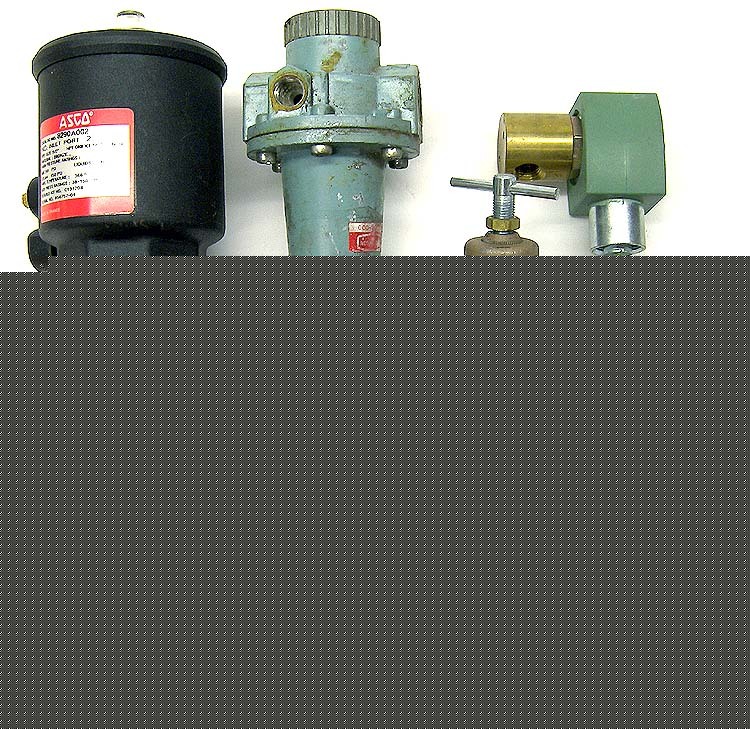 Lot asco pressure regulator manifold gauge check valve