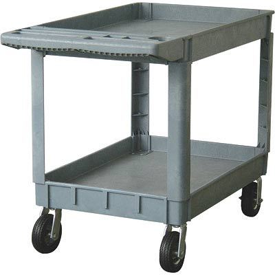 Northern ind 2-shelf plastic service cart sc-9502P6