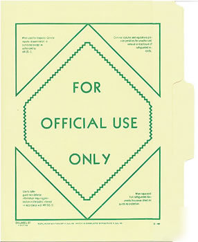 Official use only file folder #2