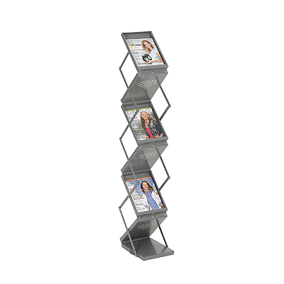 Safco office double sided magazine display rack