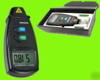 Digital laser photo non contact tachometer rpm test