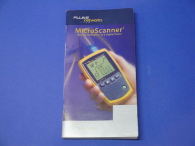 Fluke networks micro scanner 2 cable verifier