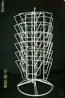 Revolving counter magazine rack