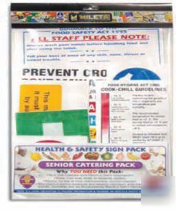 Senior kitchen & food safety signs - 17 signs pack