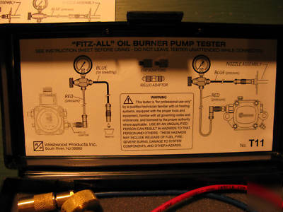 Oil burner pump tester T11