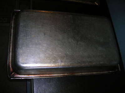 (4) stainless steel full size steam table pans 2 - 1/2 