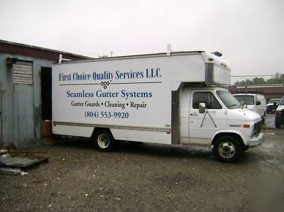 6INCH gutter machine in gmc box truck 