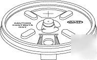 16FTLS dart lift n' lock lid w/ straw slot - 16 oz cups