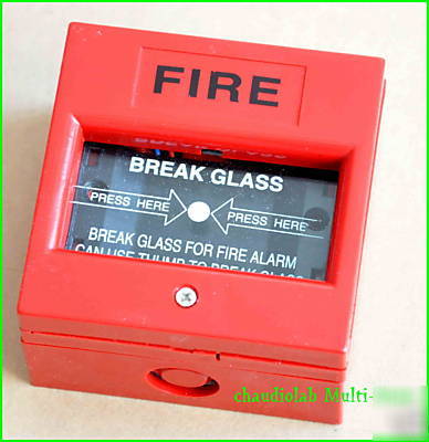 1X fire break glass button box for fire alarm