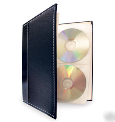 Handstands large cd dvd storage binder (black) -6 pack 
