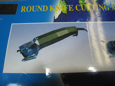 New kobe round hand held fabric cutting knife 110V