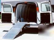 Rear mount aluminum cargo van ramp - 30'' x 119''