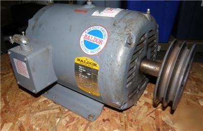 Baldor 3PHASE 7.5HP industrial motor works xlnt~1745RPM