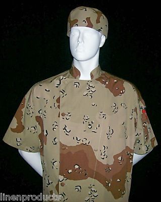 Coat chef jacket camouflage army gift gray digital xs 