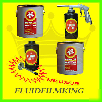 Fluid film-2 gallons w/gun, 2 bottles, cap & brush cap 