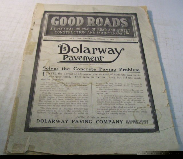 Good roads 1913 construction magazine vol.43, no.1