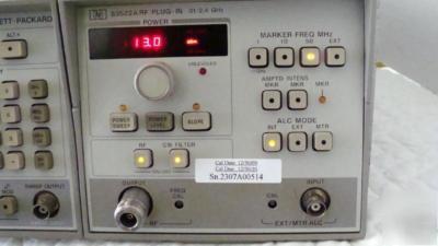 Hp - agilent 83522A .01-2.4 ghz rf plug in w/opt 002 