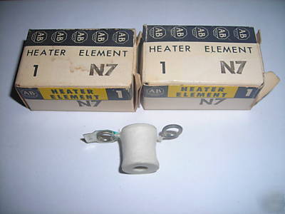 New 2 allen bradley overload relay heater element, N7