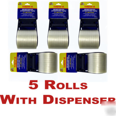 New 5 rolls strapping tape 2